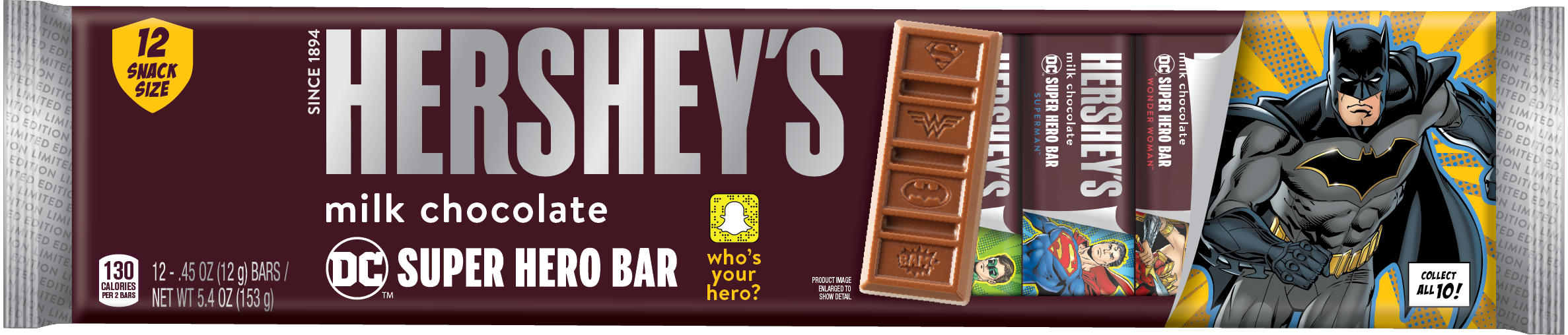 Hershey Batman milk chocolate bar