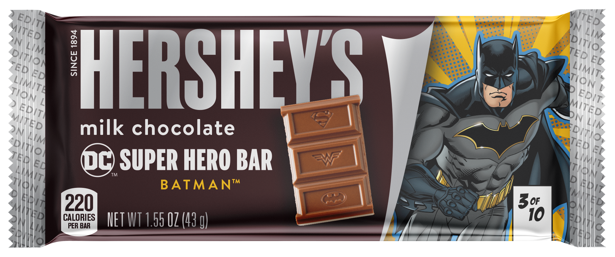 Hershey Batman milk chocolate bar